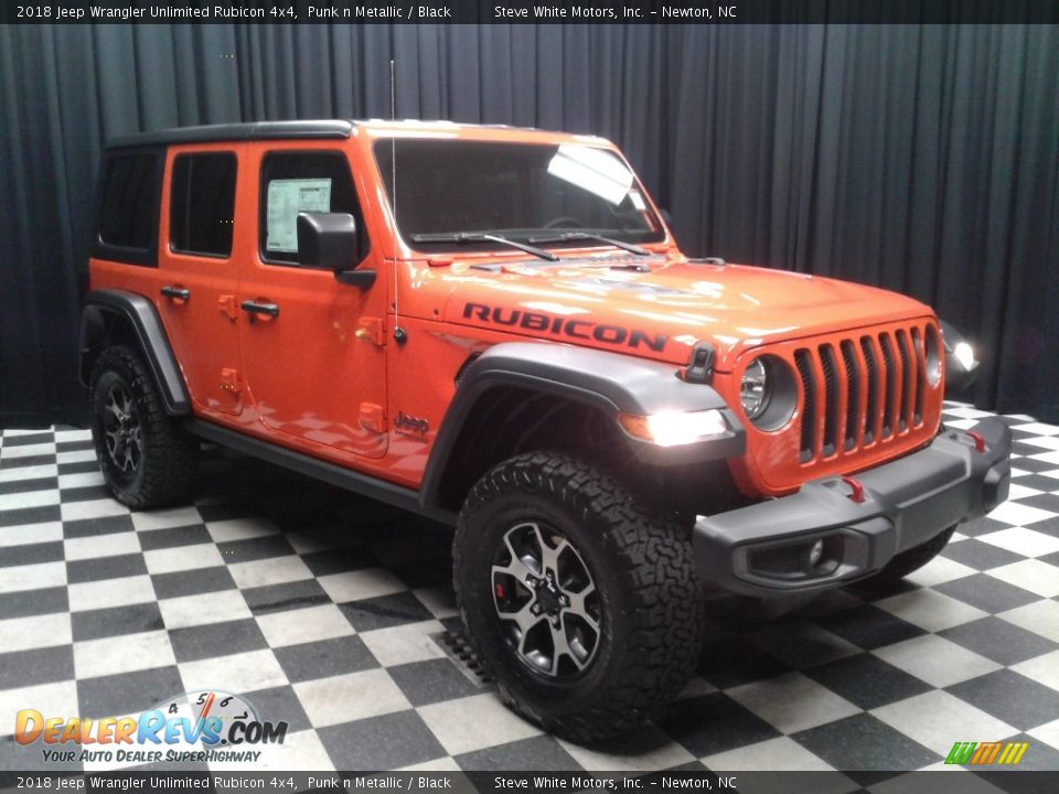 2018 Jeep Wrangler Unlimited Rubicon 4x4 Punk n Metallic / Black Photo #4