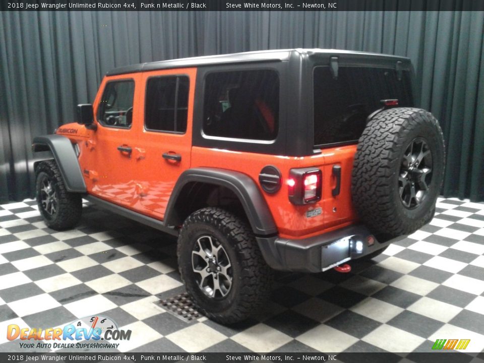 2018 Jeep Wrangler Unlimited Rubicon 4x4 Punk n Metallic / Black Photo #8