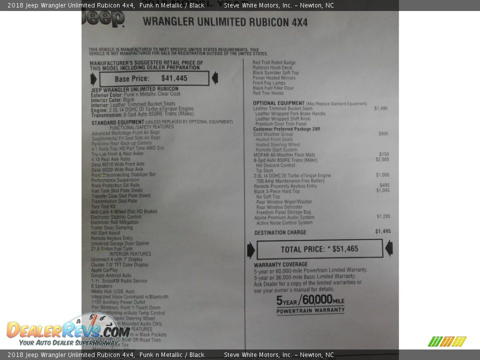 2018 Jeep Wrangler Unlimited Rubicon 4x4 Punk n Metallic / Black Photo #35