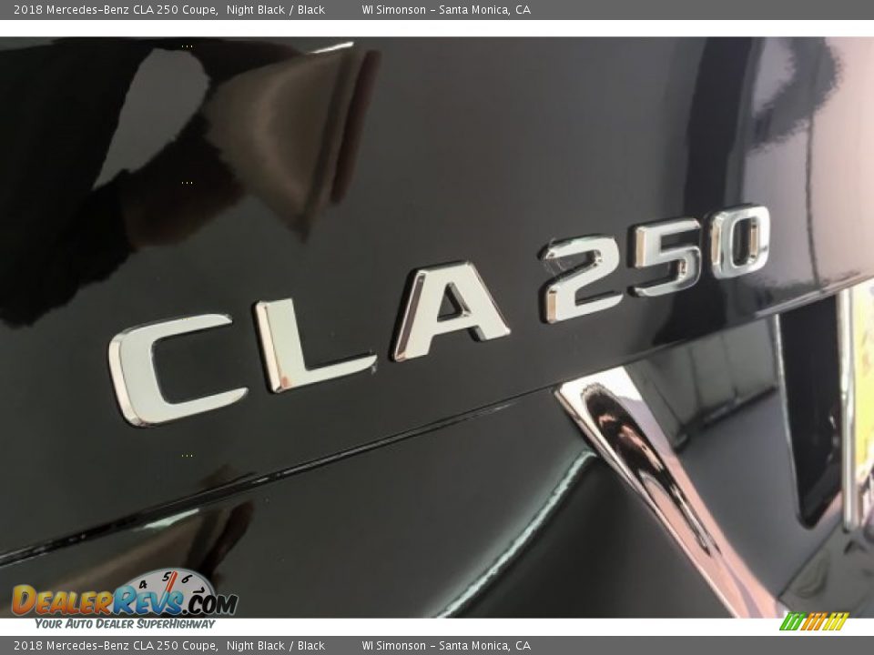 2018 Mercedes-Benz CLA 250 Coupe Night Black / Black Photo #7