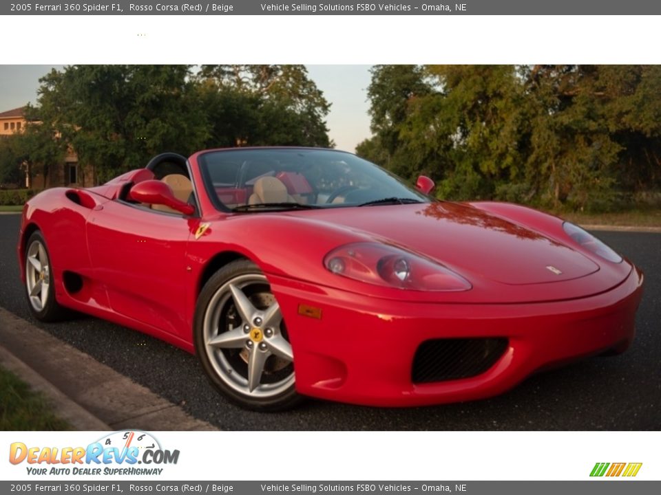 2005 Ferrari 360 Spider F1 Rosso Corsa (Red) / Beige Photo #1