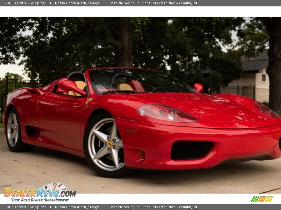 2005 Ferrari 360 Spider F1 Rosso Corsa (Red) / Beige Photo #6