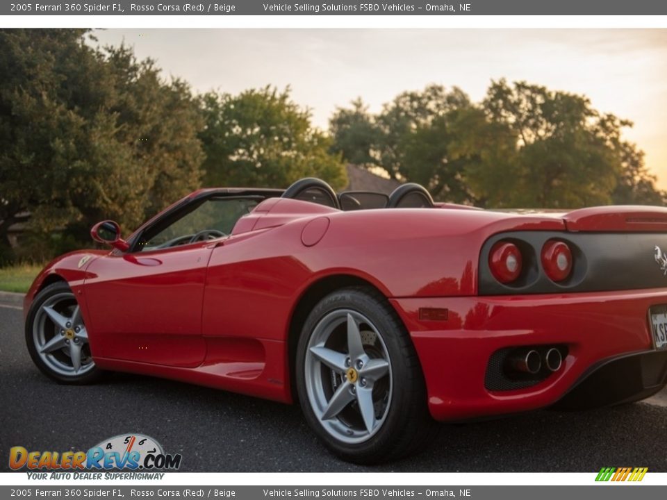 2005 Ferrari 360 Spider F1 Rosso Corsa (Red) / Beige Photo #8