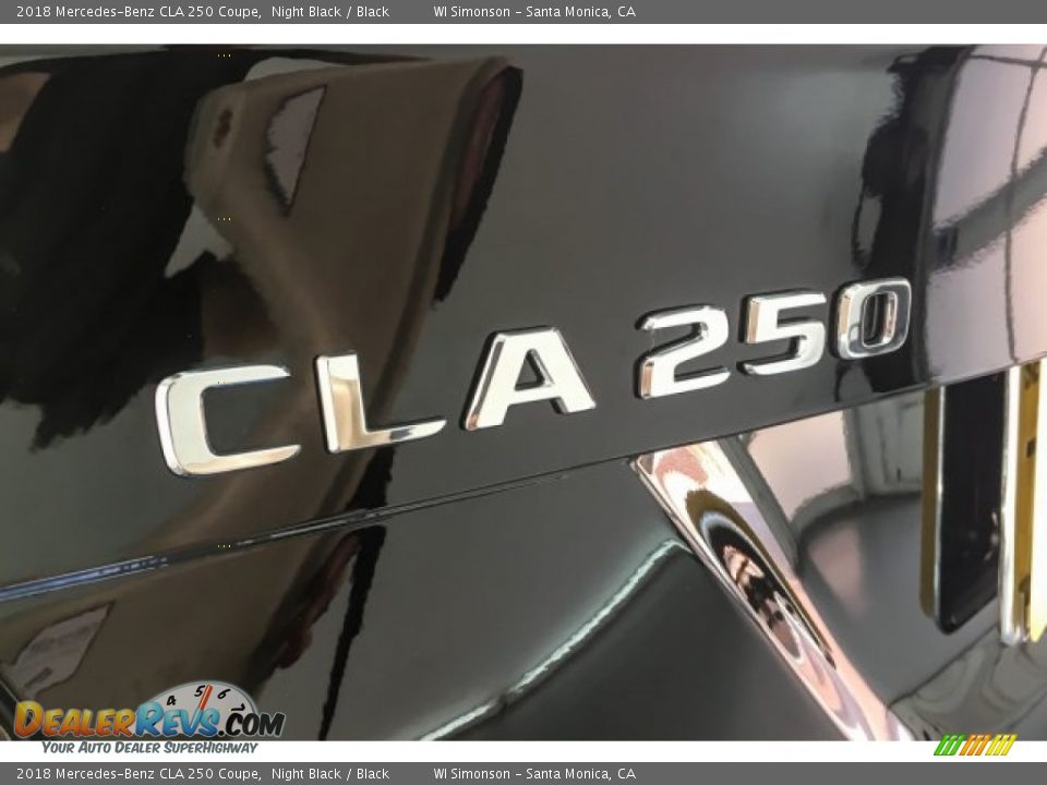 2018 Mercedes-Benz CLA 250 Coupe Night Black / Black Photo #7
