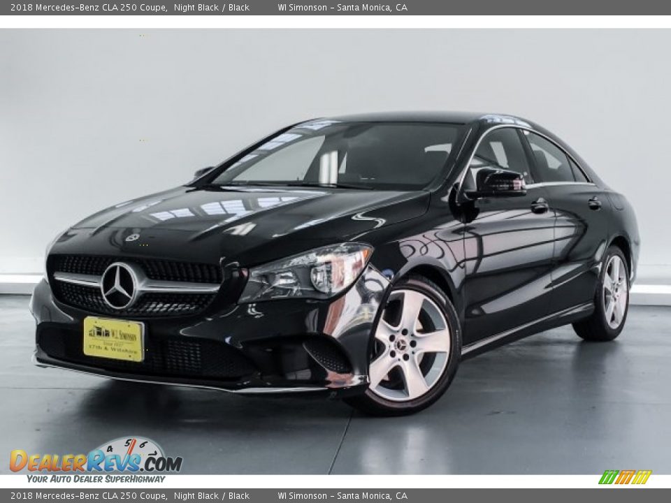 2018 Mercedes-Benz CLA 250 Coupe Night Black / Black Photo #12