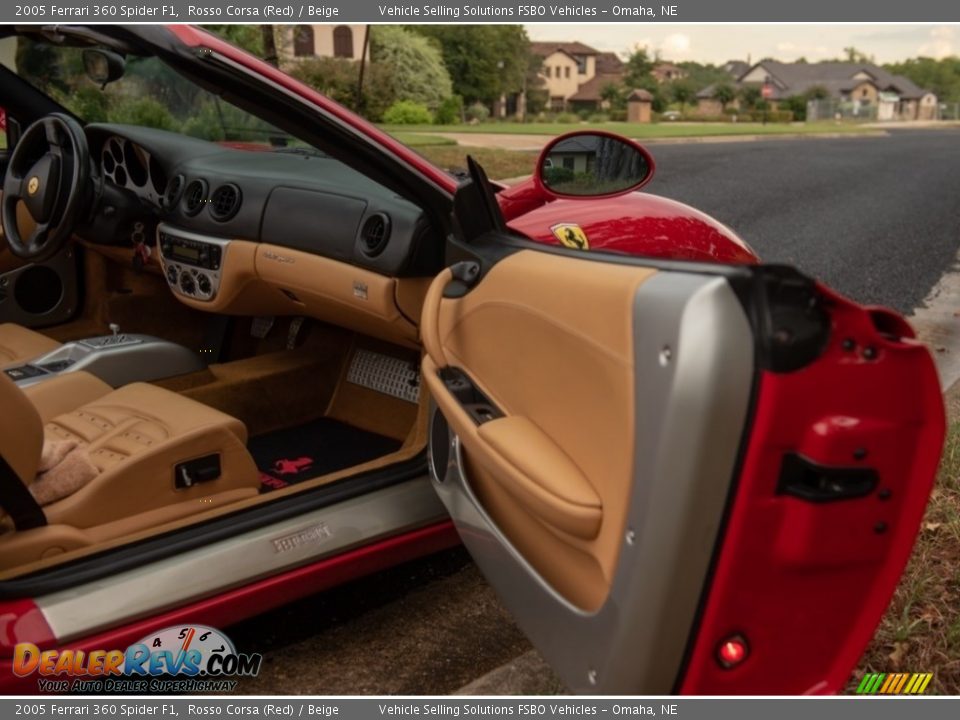 2005 Ferrari 360 Spider F1 Rosso Corsa (Red) / Beige Photo #16