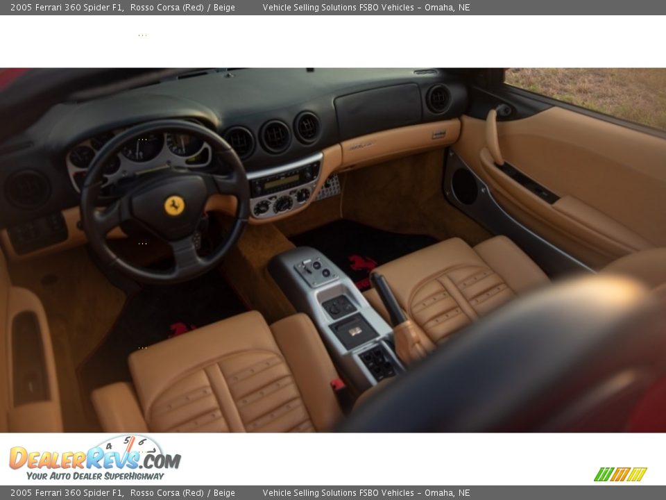 2005 Ferrari 360 Spider F1 Rosso Corsa (Red) / Beige Photo #21