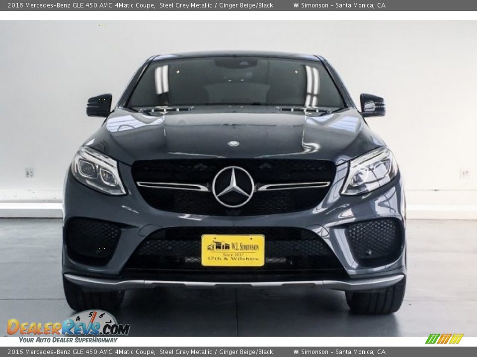 2016 Mercedes-Benz GLE 450 AMG 4Matic Coupe Steel Grey Metallic / Ginger Beige/Black Photo #2