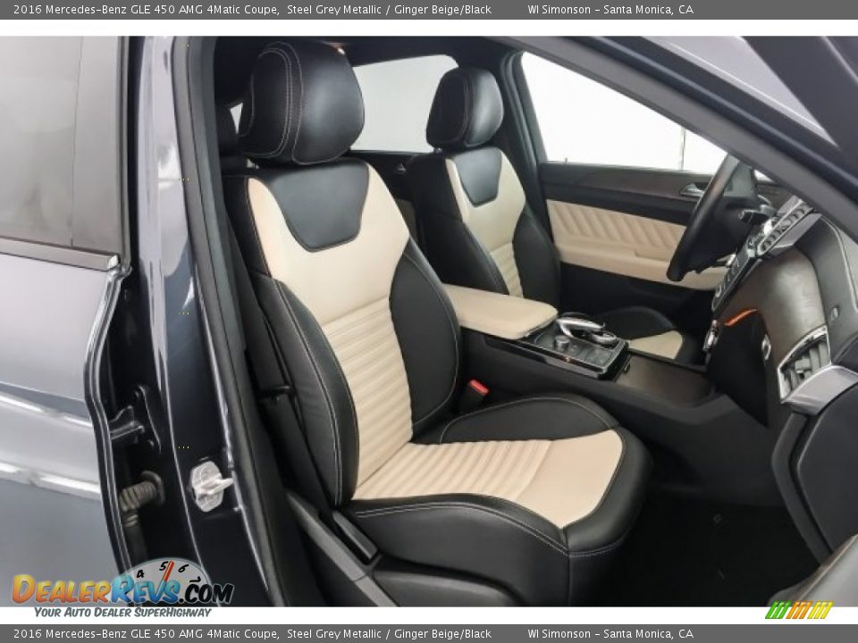 2016 Mercedes-Benz GLE 450 AMG 4Matic Coupe Steel Grey Metallic / Ginger Beige/Black Photo #6
