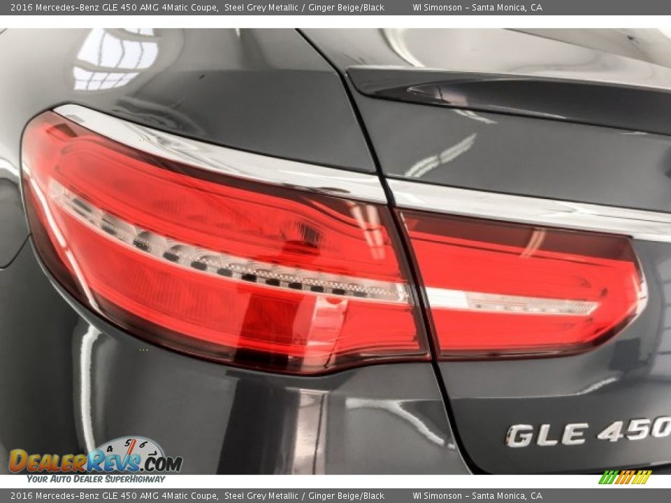2016 Mercedes-Benz GLE 450 AMG 4Matic Coupe Steel Grey Metallic / Ginger Beige/Black Photo #27