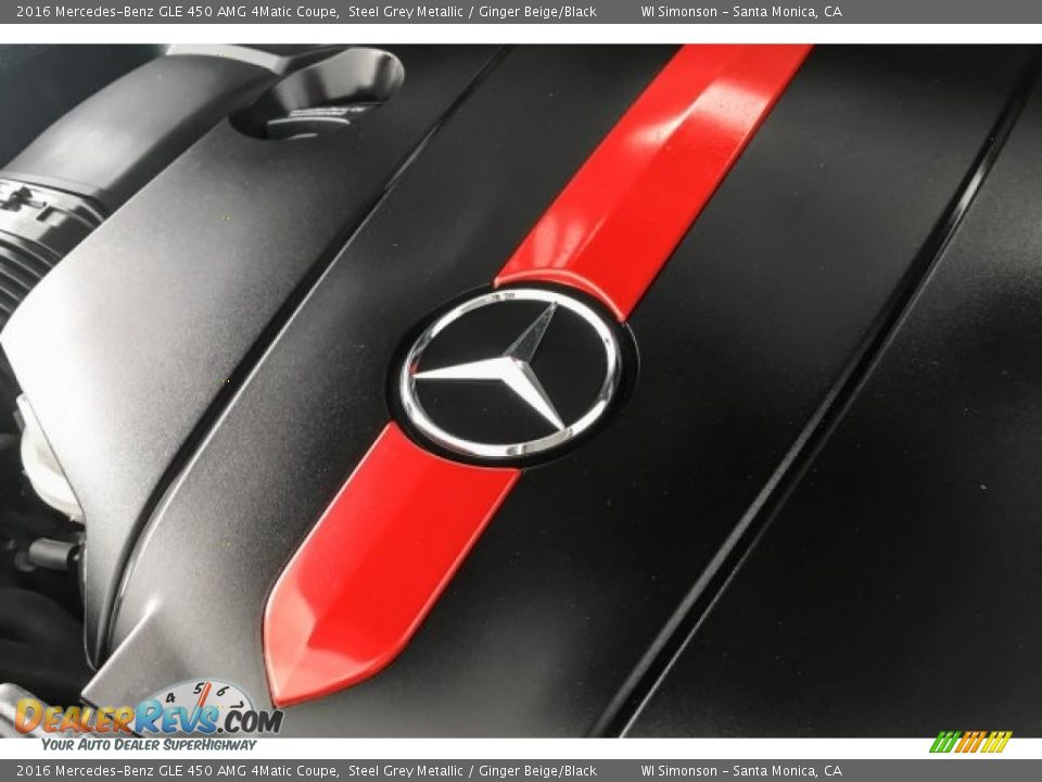 2016 Mercedes-Benz GLE 450 AMG 4Matic Coupe Steel Grey Metallic / Ginger Beige/Black Photo #32