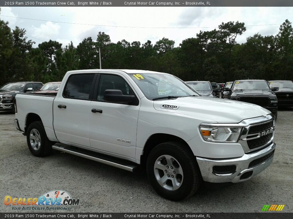 2019 Ram 1500 Tradesman Crew Cab Bright White / Black Photo #7