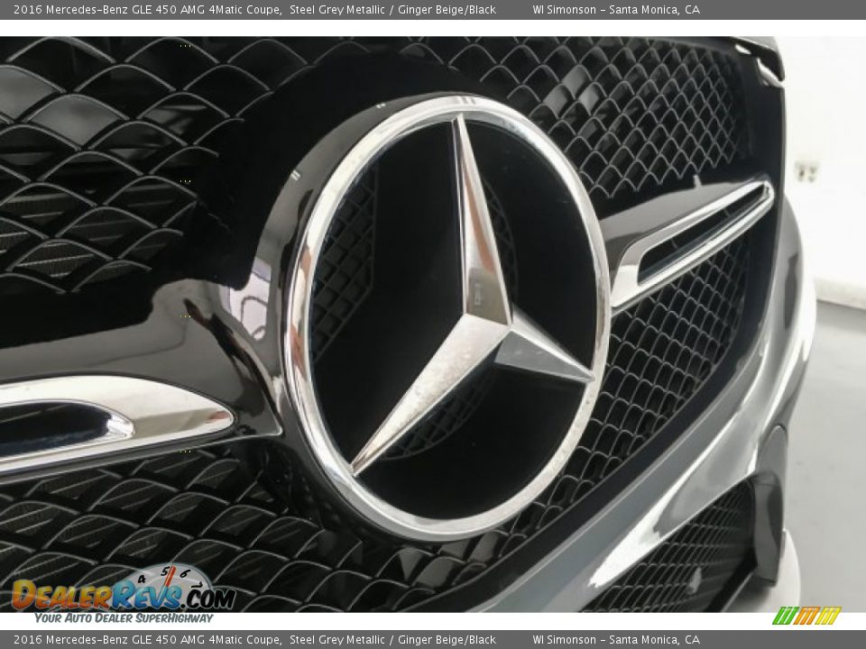 2016 Mercedes-Benz GLE 450 AMG 4Matic Coupe Steel Grey Metallic / Ginger Beige/Black Photo #34