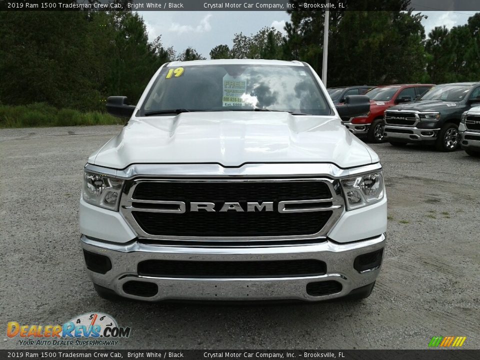 2019 Ram 1500 Tradesman Crew Cab Bright White / Black Photo #8