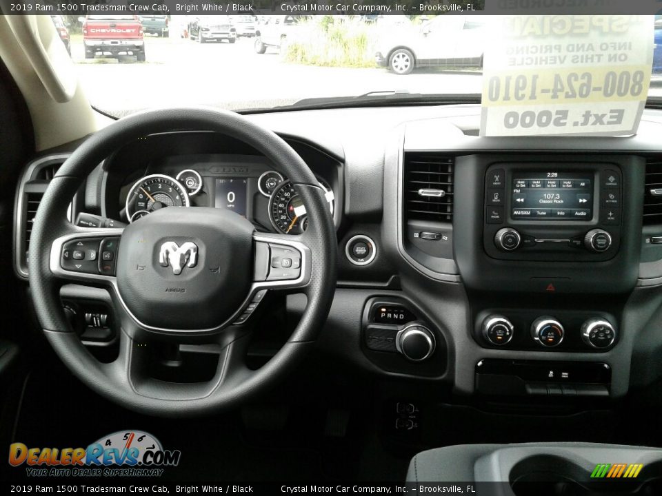 2019 Ram 1500 Tradesman Crew Cab Bright White / Black Photo #13