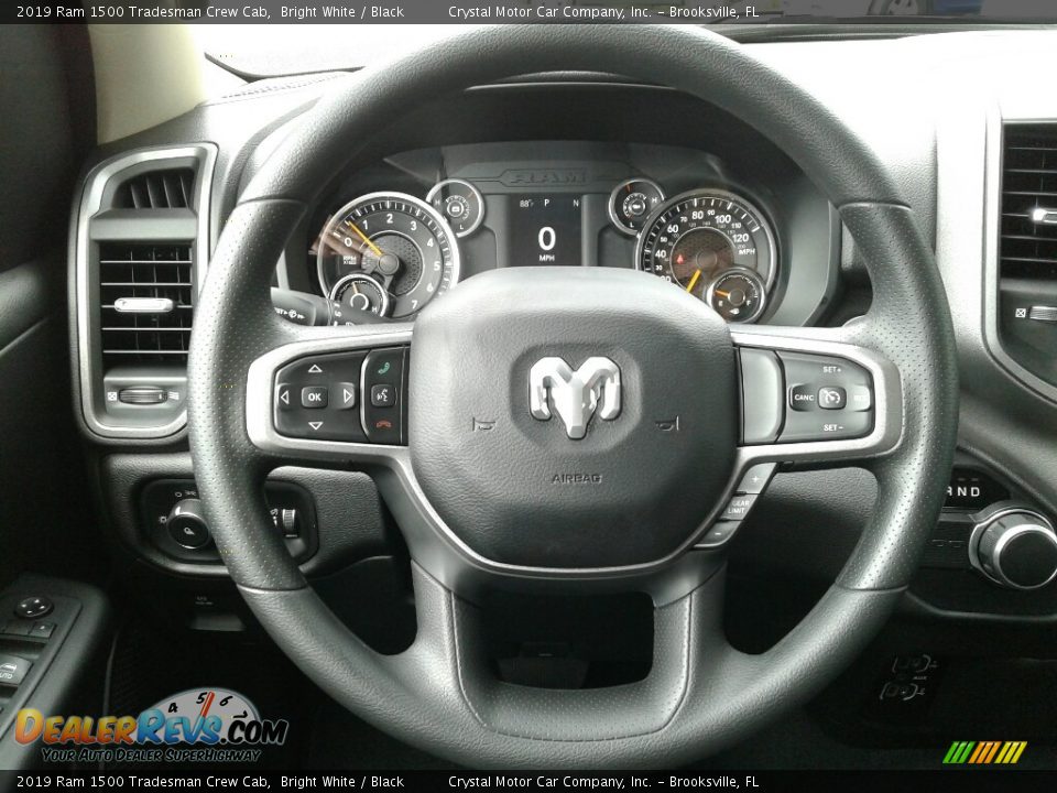 2019 Ram 1500 Tradesman Crew Cab Bright White / Black Photo #14