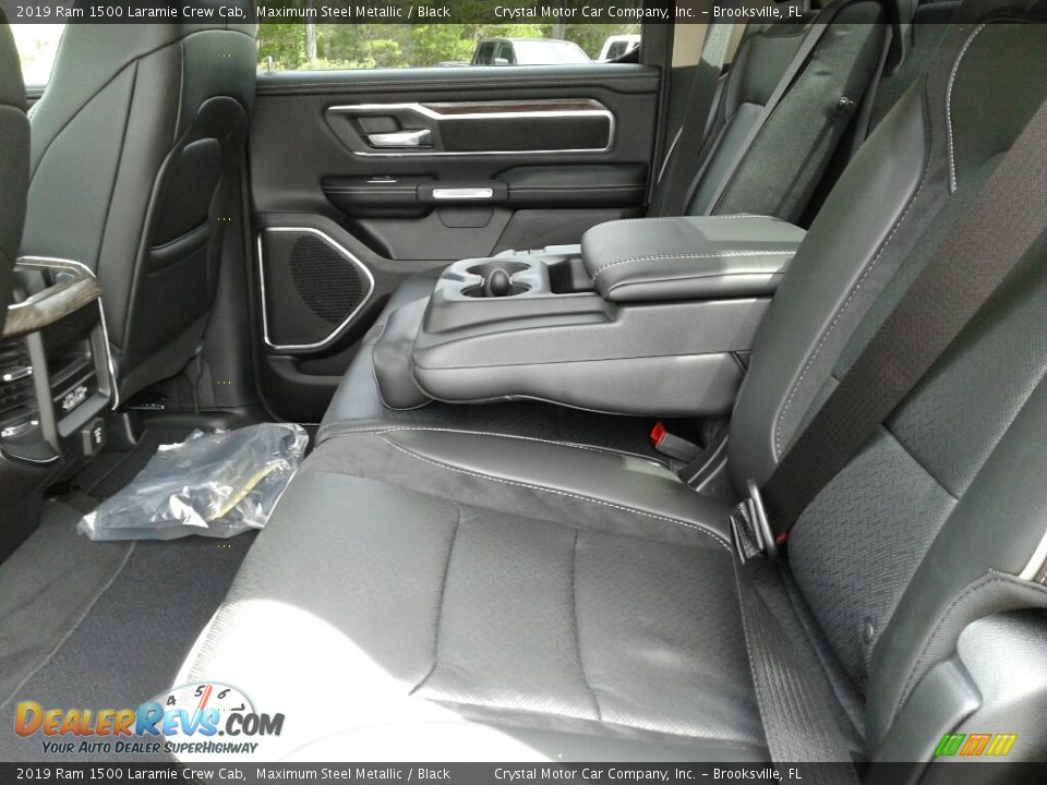 Rear Seat of 2019 Ram 1500 Laramie Crew Cab Photo #9