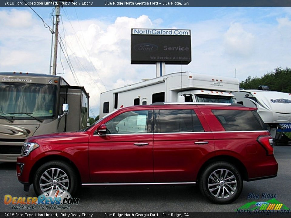 2018 Ford Expedition Limited Ruby Red / Ebony Photo #2