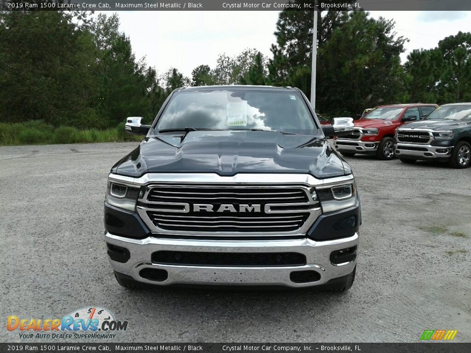 2019 Ram 1500 Laramie Crew Cab Maximum Steel Metallic / Black Photo #21