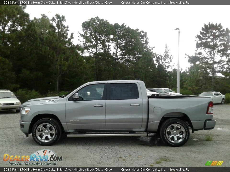 2019 Ram 1500 Big Horn Crew Cab Billett Silver Metallic / Black/Diesel Gray Photo #2
