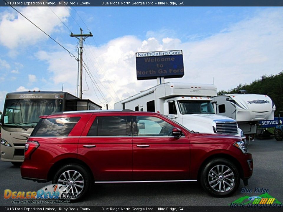 2018 Ford Expedition Limited Ruby Red / Ebony Photo #6