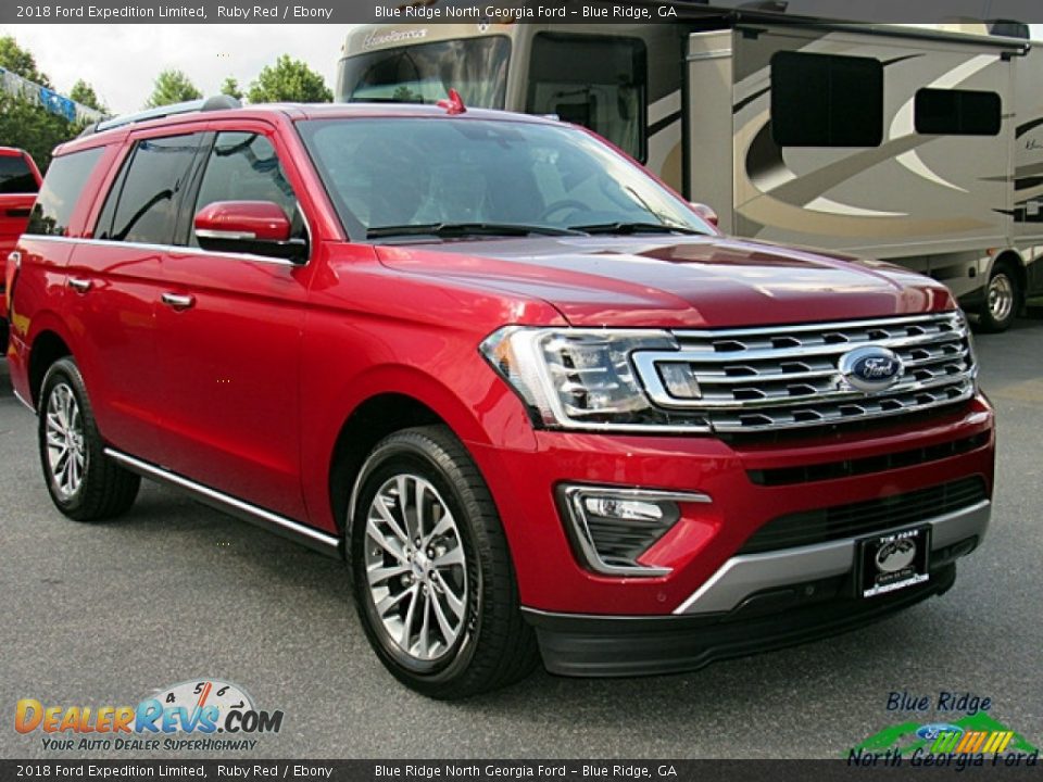 2018 Ford Expedition Limited Ruby Red / Ebony Photo #7