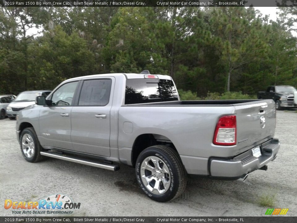 2019 Ram 1500 Big Horn Crew Cab Billett Silver Metallic / Black/Diesel Gray Photo #3