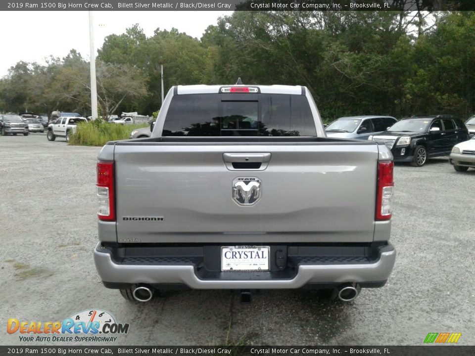 2019 Ram 1500 Big Horn Crew Cab Billett Silver Metallic / Black/Diesel Gray Photo #4