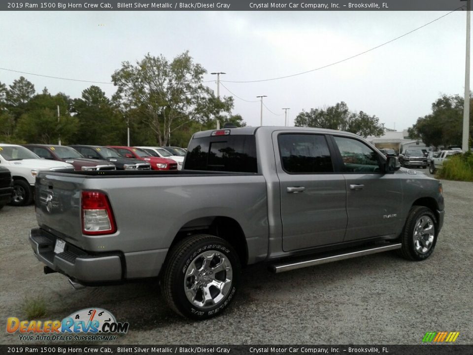 2019 Ram 1500 Big Horn Crew Cab Billett Silver Metallic / Black/Diesel Gray Photo #5
