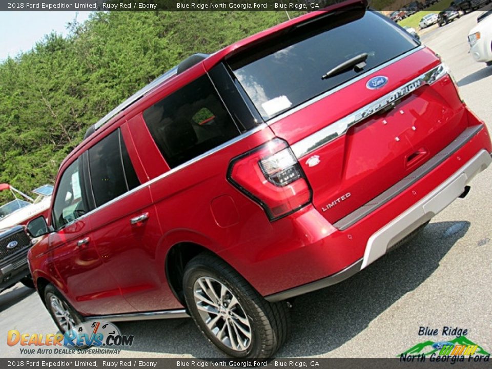 2018 Ford Expedition Limited Ruby Red / Ebony Photo #34