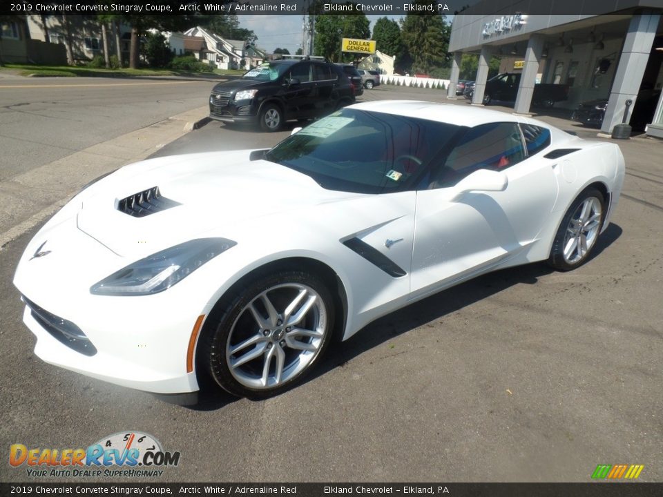 2019 Chevrolet Corvette Stingray Coupe Arctic White / Adrenaline Red Photo #5