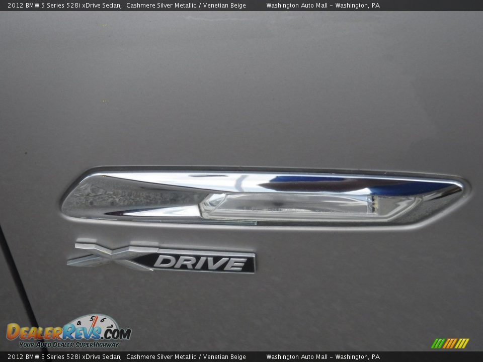 2012 BMW 5 Series 528i xDrive Sedan Cashmere Silver Metallic / Venetian Beige Photo #5