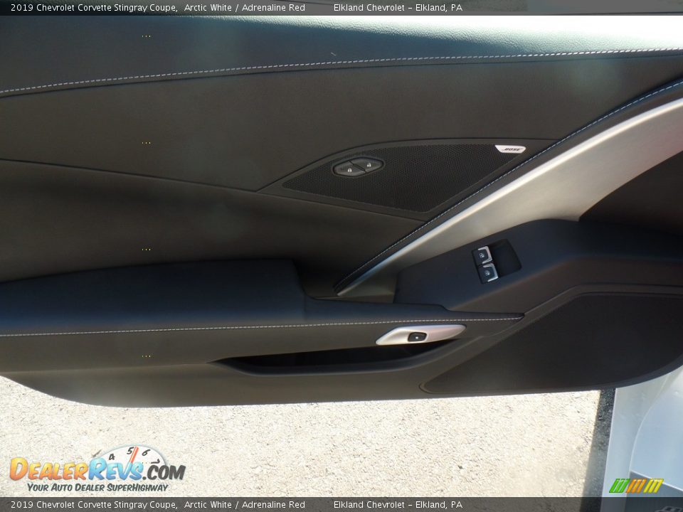 2019 Chevrolet Corvette Stingray Coupe Arctic White / Adrenaline Red Photo #16