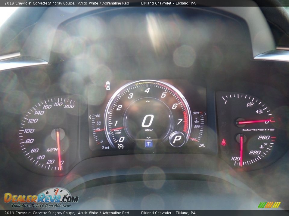 2019 Chevrolet Corvette Stingray Coupe Arctic White / Adrenaline Red Photo #23