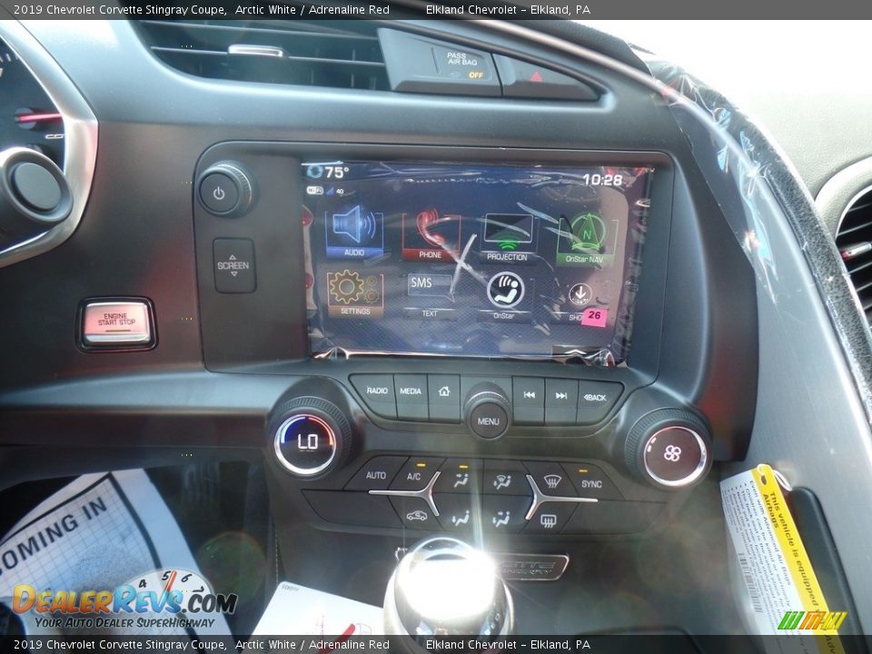 2019 Chevrolet Corvette Stingray Coupe Arctic White / Adrenaline Red Photo #24