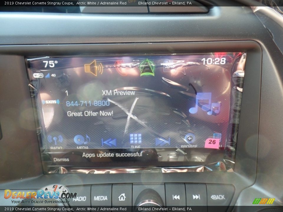 2019 Chevrolet Corvette Stingray Coupe Arctic White / Adrenaline Red Photo #26