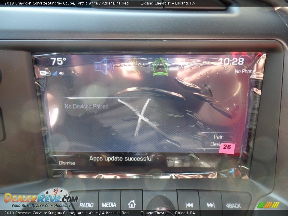 2019 Chevrolet Corvette Stingray Coupe Arctic White / Adrenaline Red Photo #27