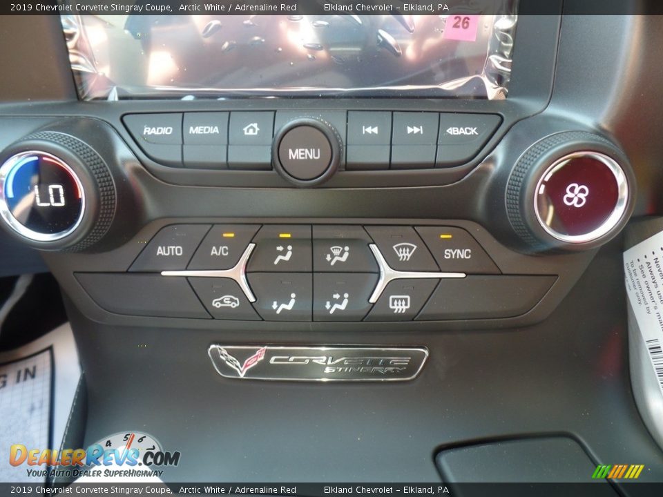 2019 Chevrolet Corvette Stingray Coupe Arctic White / Adrenaline Red Photo #29