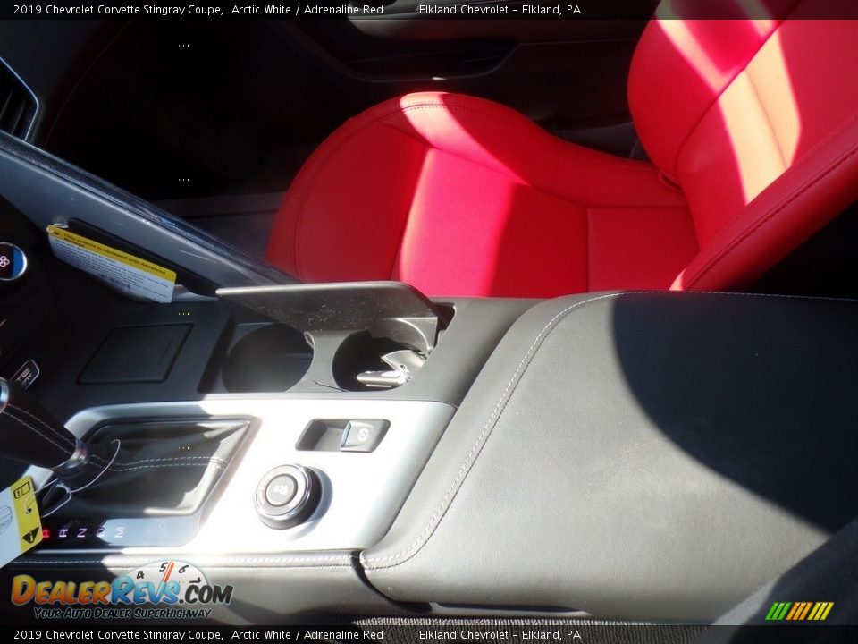2019 Chevrolet Corvette Stingray Coupe Arctic White / Adrenaline Red Photo #30