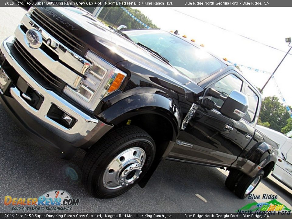 2019 Ford F450 Super Duty King Ranch Crew Cab 4x4 Magma Red Metallic / King Ranch Java Photo #35