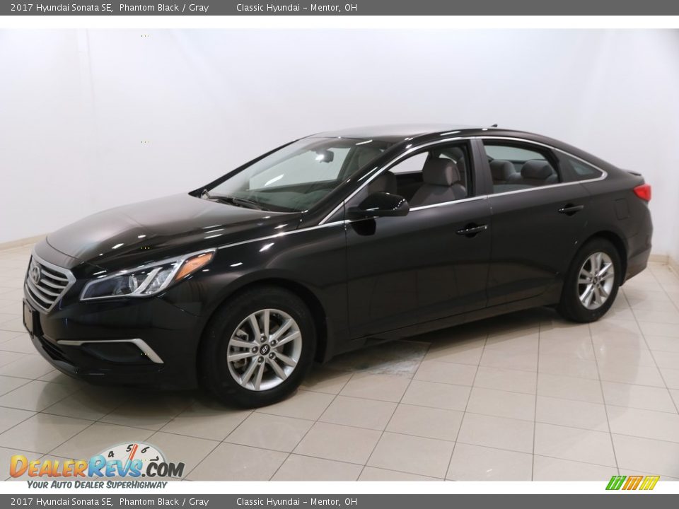 2017 Hyundai Sonata SE Phantom Black / Gray Photo #3