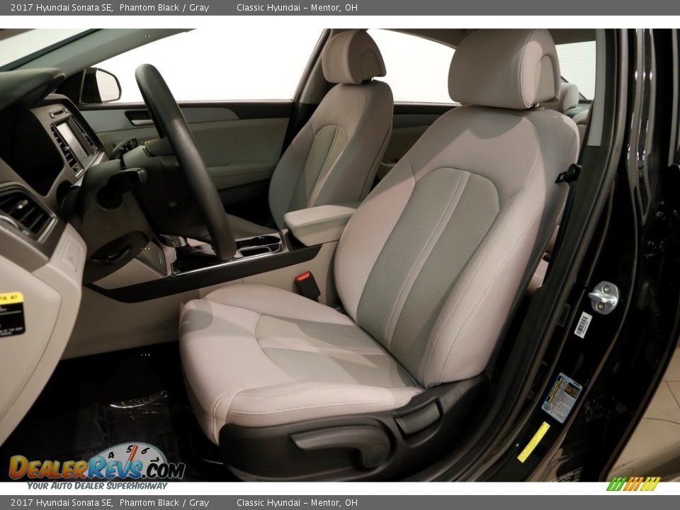 2017 Hyundai Sonata SE Phantom Black / Gray Photo #5