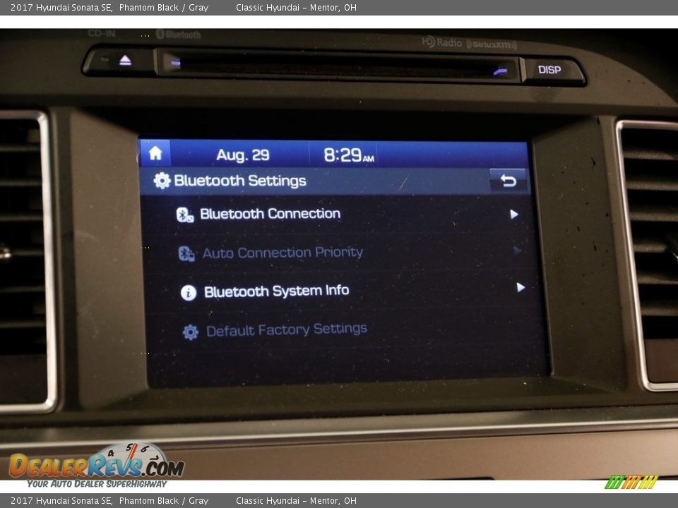 2017 Hyundai Sonata SE Phantom Black / Gray Photo #11