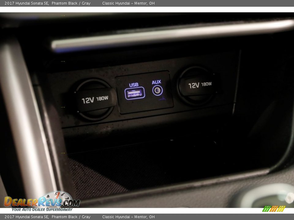 2017 Hyundai Sonata SE Phantom Black / Gray Photo #14
