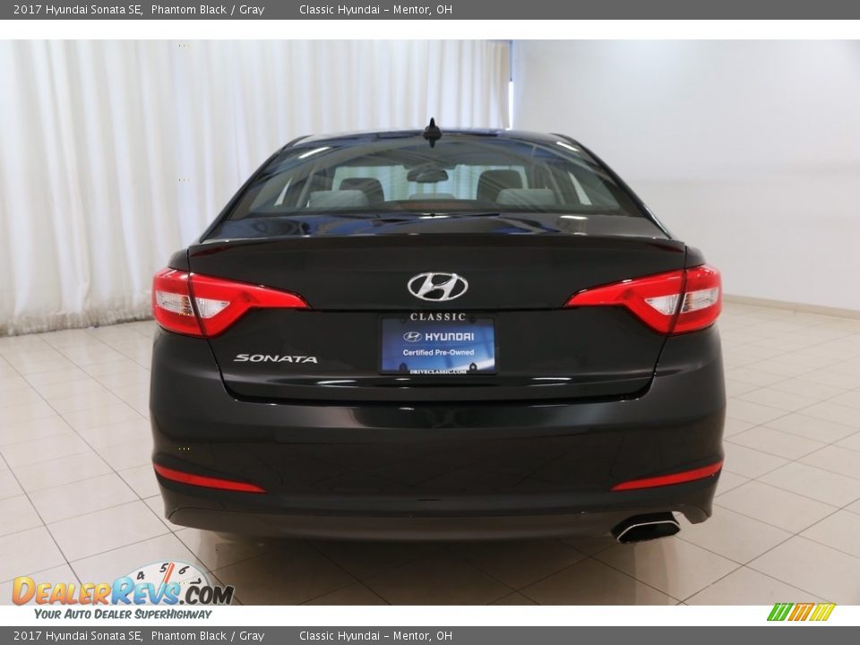 2017 Hyundai Sonata SE Phantom Black / Gray Photo #19