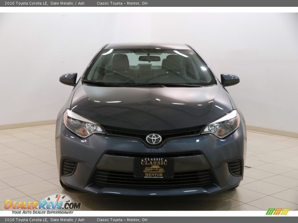 2016 Toyota Corolla LE Slate Metallic / Ash Photo #2
