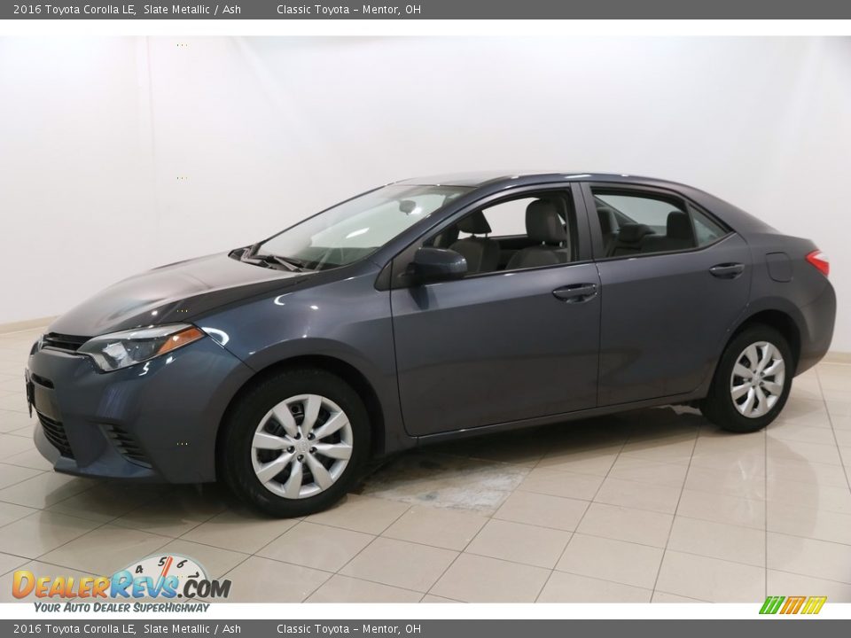 2016 Toyota Corolla LE Slate Metallic / Ash Photo #3