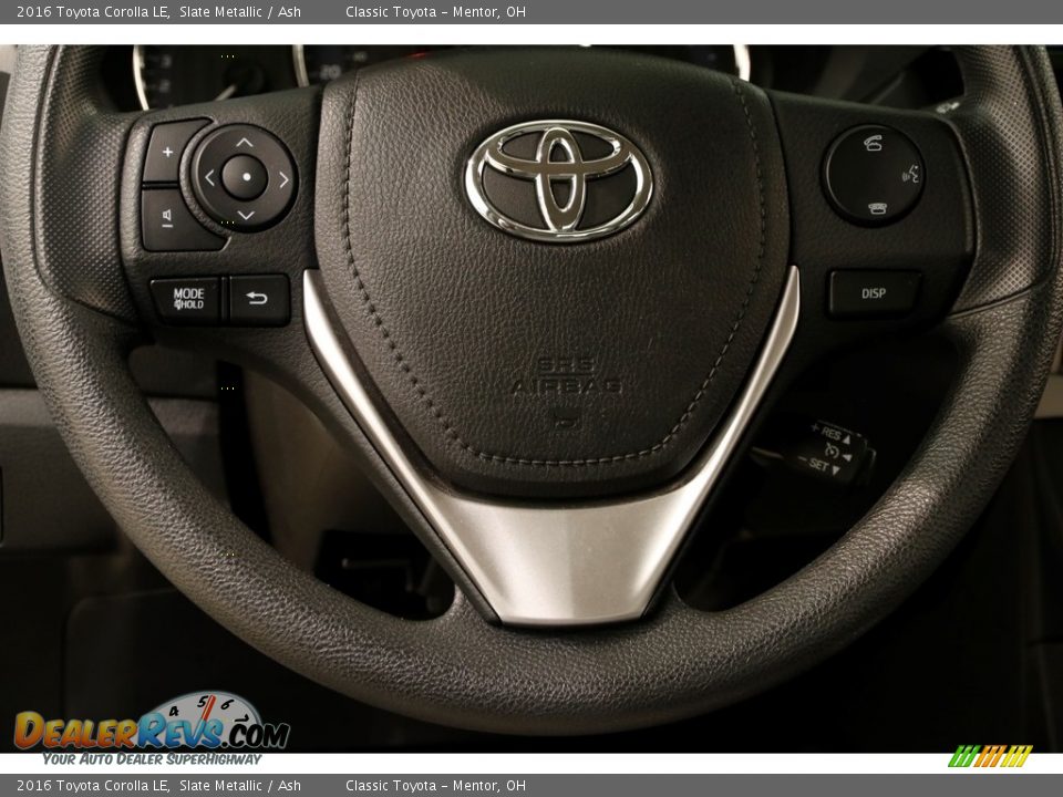 2016 Toyota Corolla LE Slate Metallic / Ash Photo #6