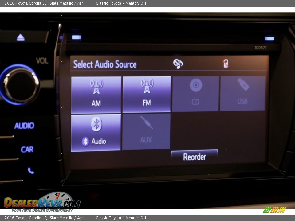 2016 Toyota Corolla LE Slate Metallic / Ash Photo #9