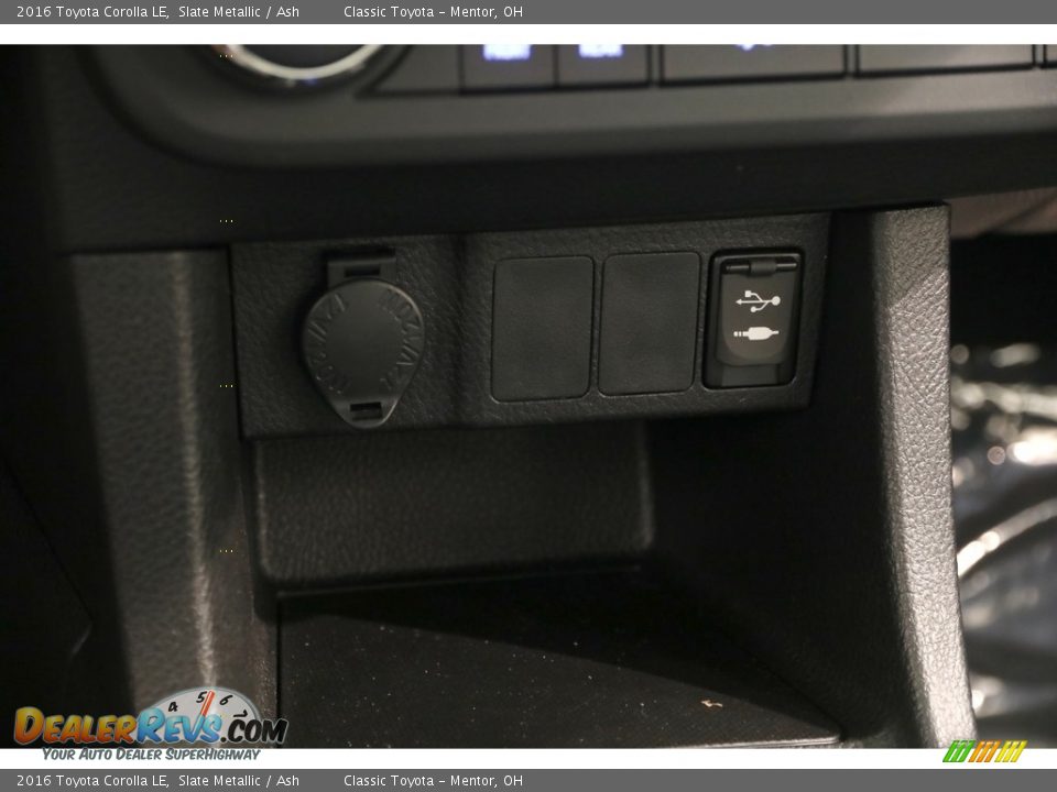 2016 Toyota Corolla LE Slate Metallic / Ash Photo #12